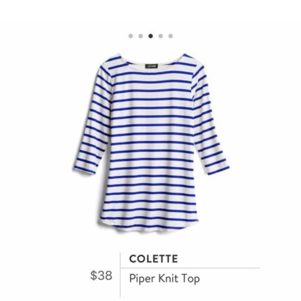 Colette- blue and white top [brand new]